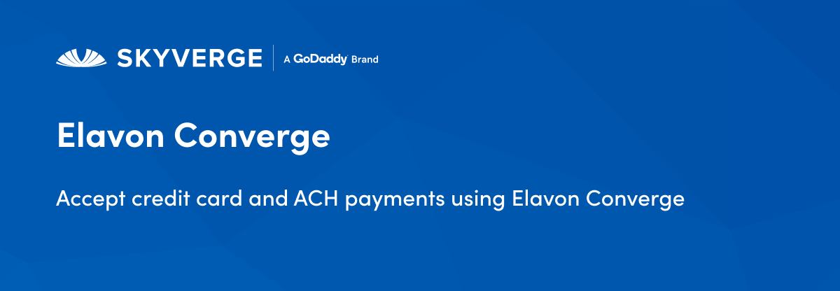 Accept credit card and ACH payments using Elavon Converge
