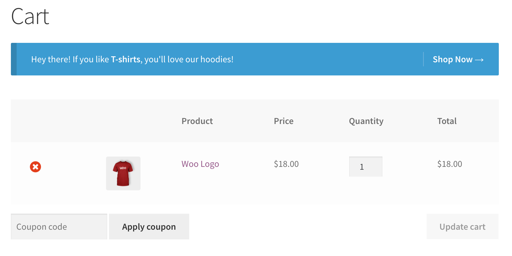 WooCommerce Cart Notices - Category in Cart Notice