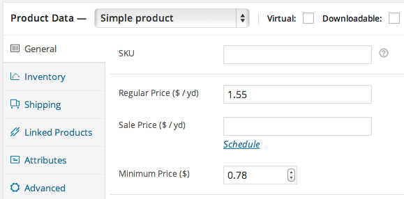 WooCommerce Measurement Price Calculator Price Mode Product Sample