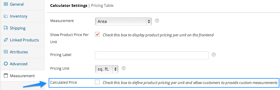 WooCommerce Measurement Price Calculator Mode Toggle