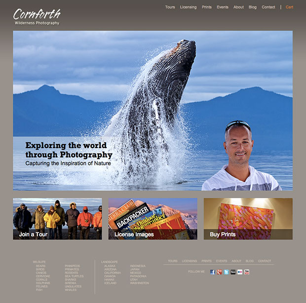The Cornforth Images homepage.