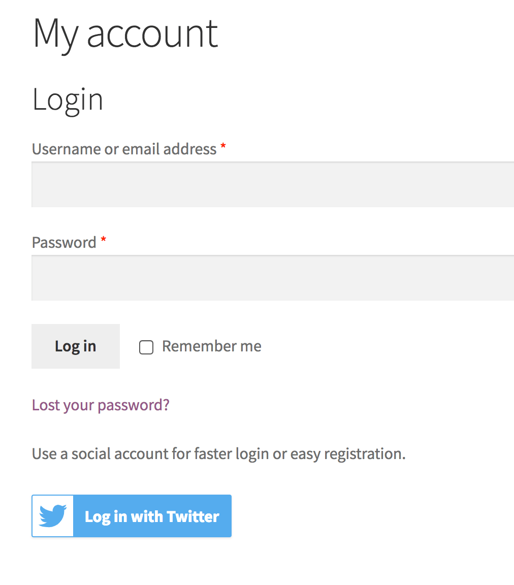 WooCommerce Memberships with Social Login button