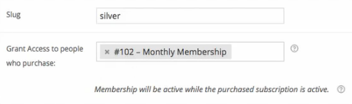 This membership is linked to a subscription.