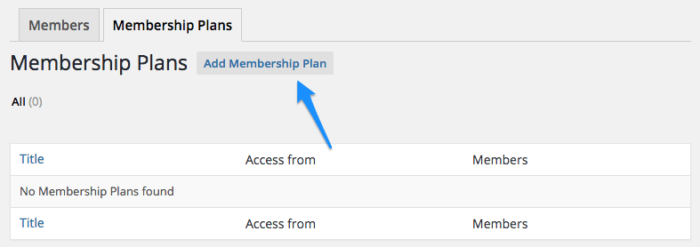 WooCommerce Memberships add plan