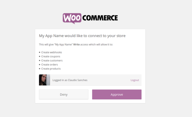 Visual API Authentication Endpoints in WooCommerce 2.4