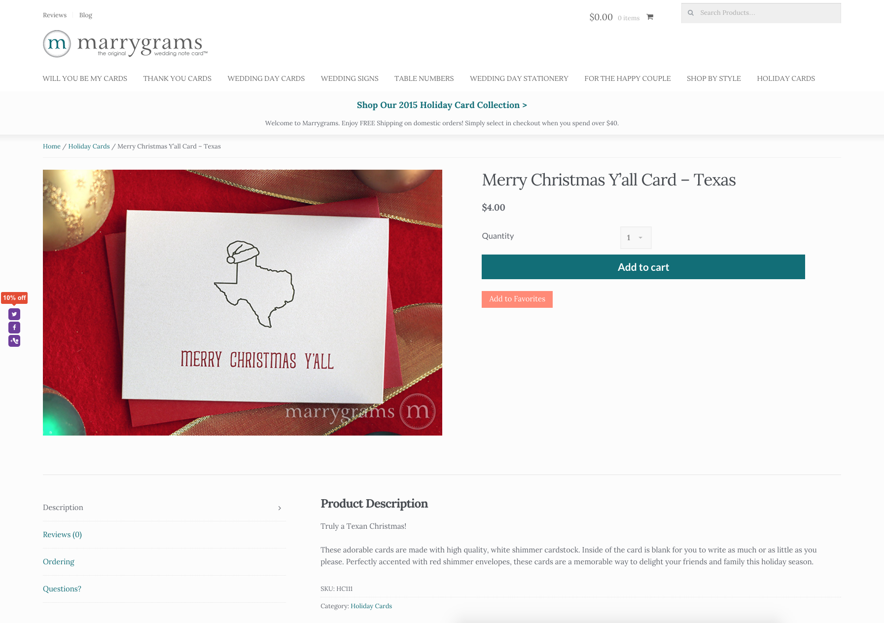 Marrygrams uses Storefront to make their shop delightful.
