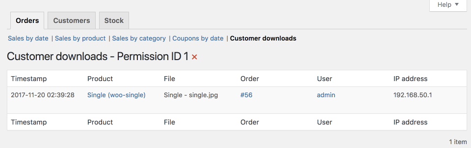 Product downloads are logged and can be viewed and analyzed