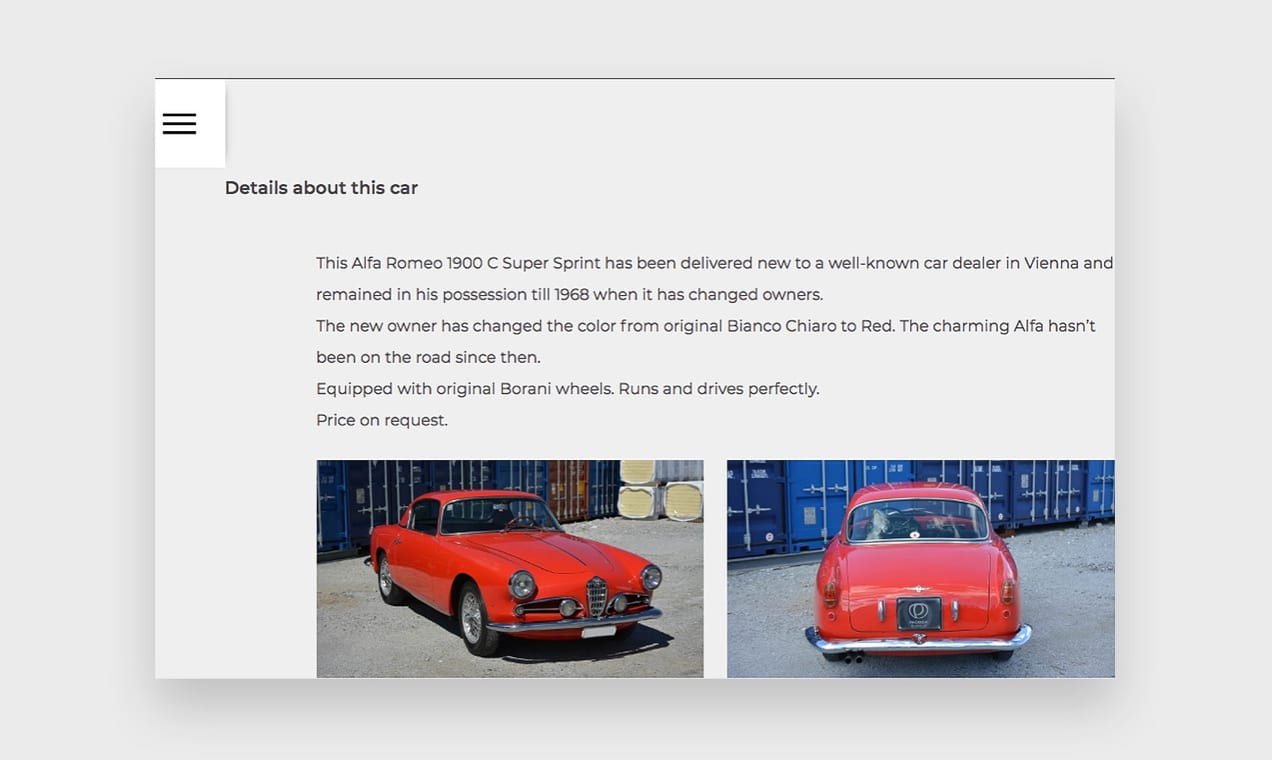 Screenshot from the Pagoda Classics website, showing how to use storytelling in product descriptions.