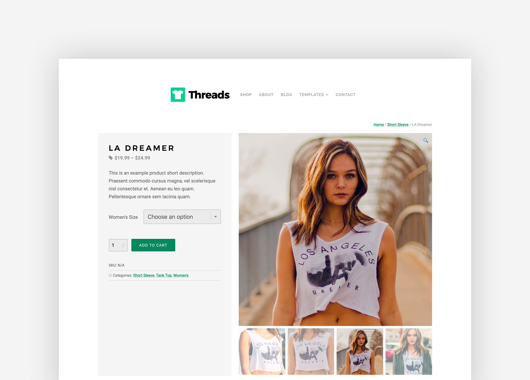 Threads Product Page