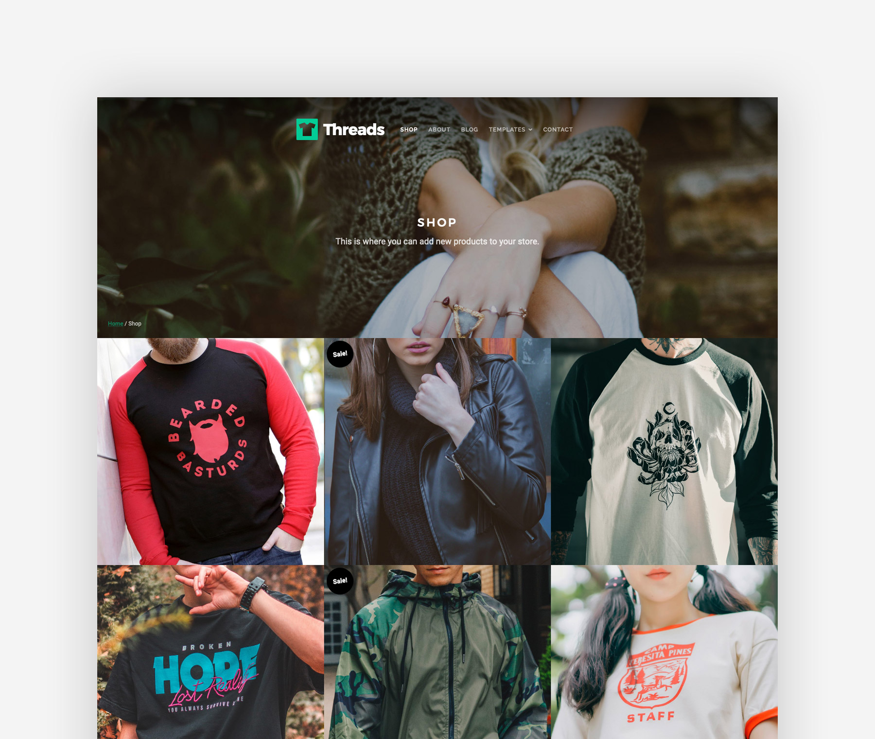 Threads Shop Page