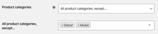 Filter the catalog's products by category