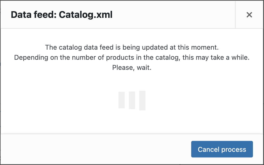 Updating the XML data feed