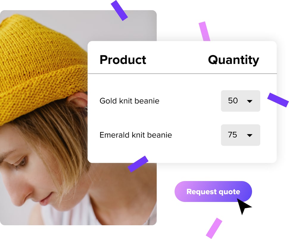 screenshots of request a quote for woocommerce