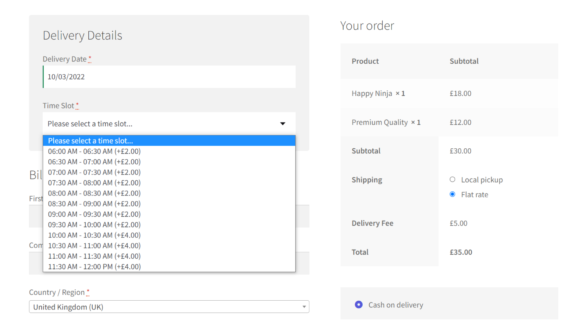 Order Delivery Date Picker, Store Pickups, Timeslots - Bloom