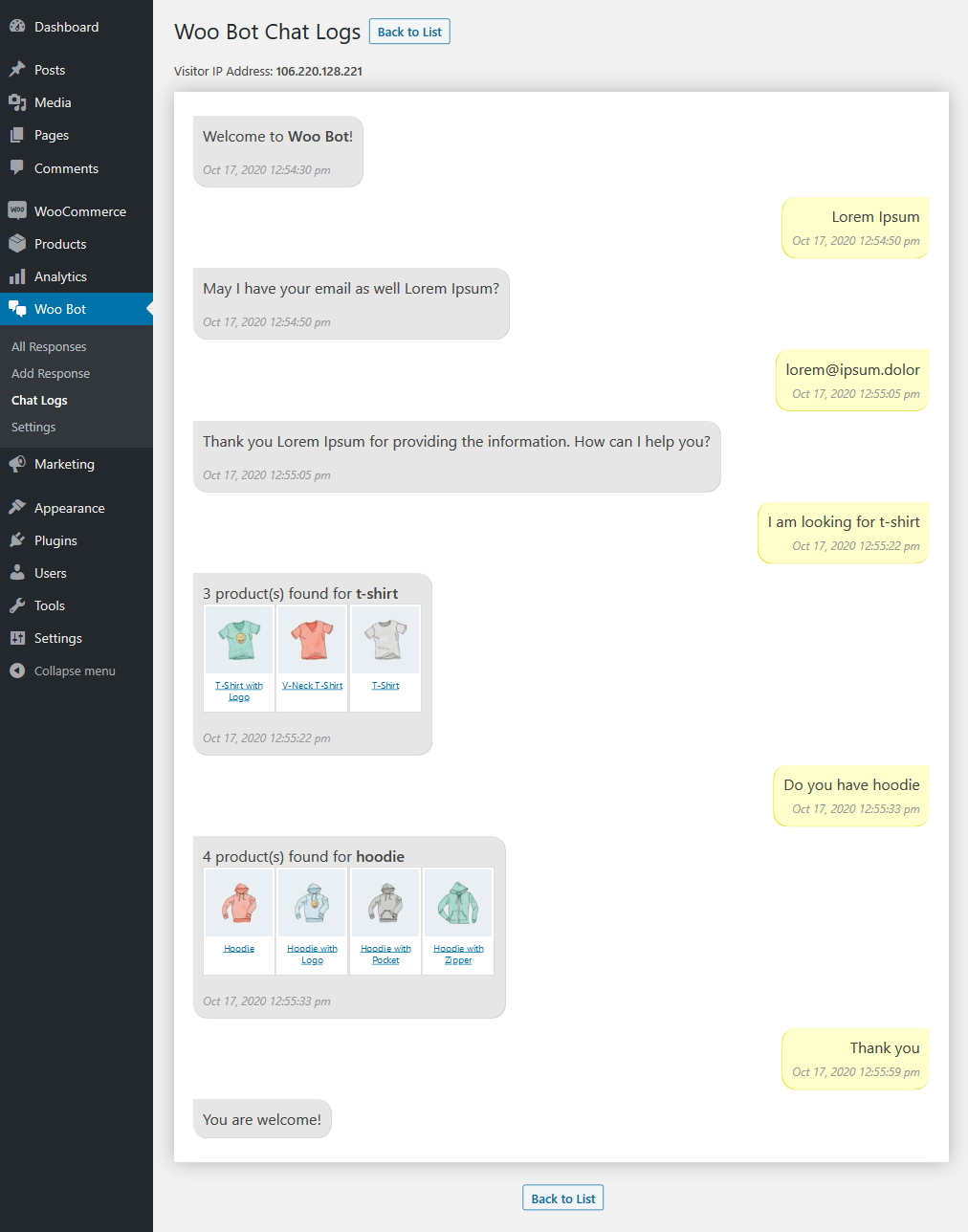 Chat Conversation View - Backend