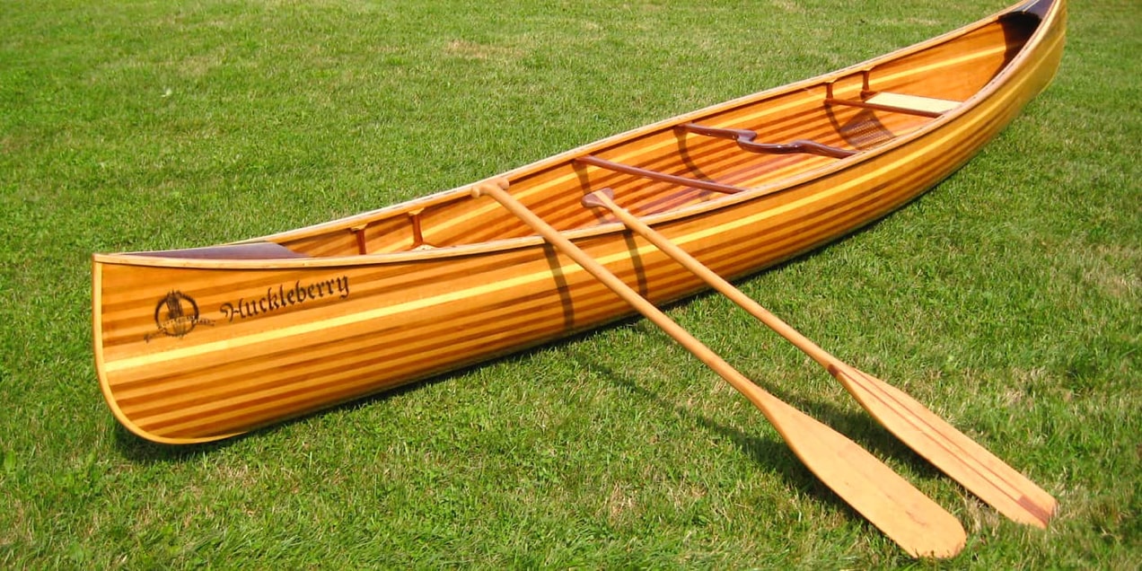 handcrafted wooden canoe from Offerman Woodshop