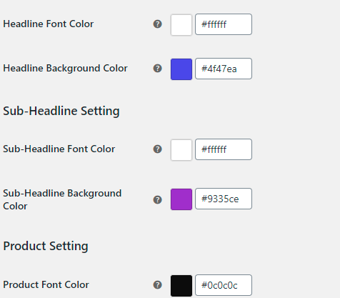 color customizations in product bundle discount plugin