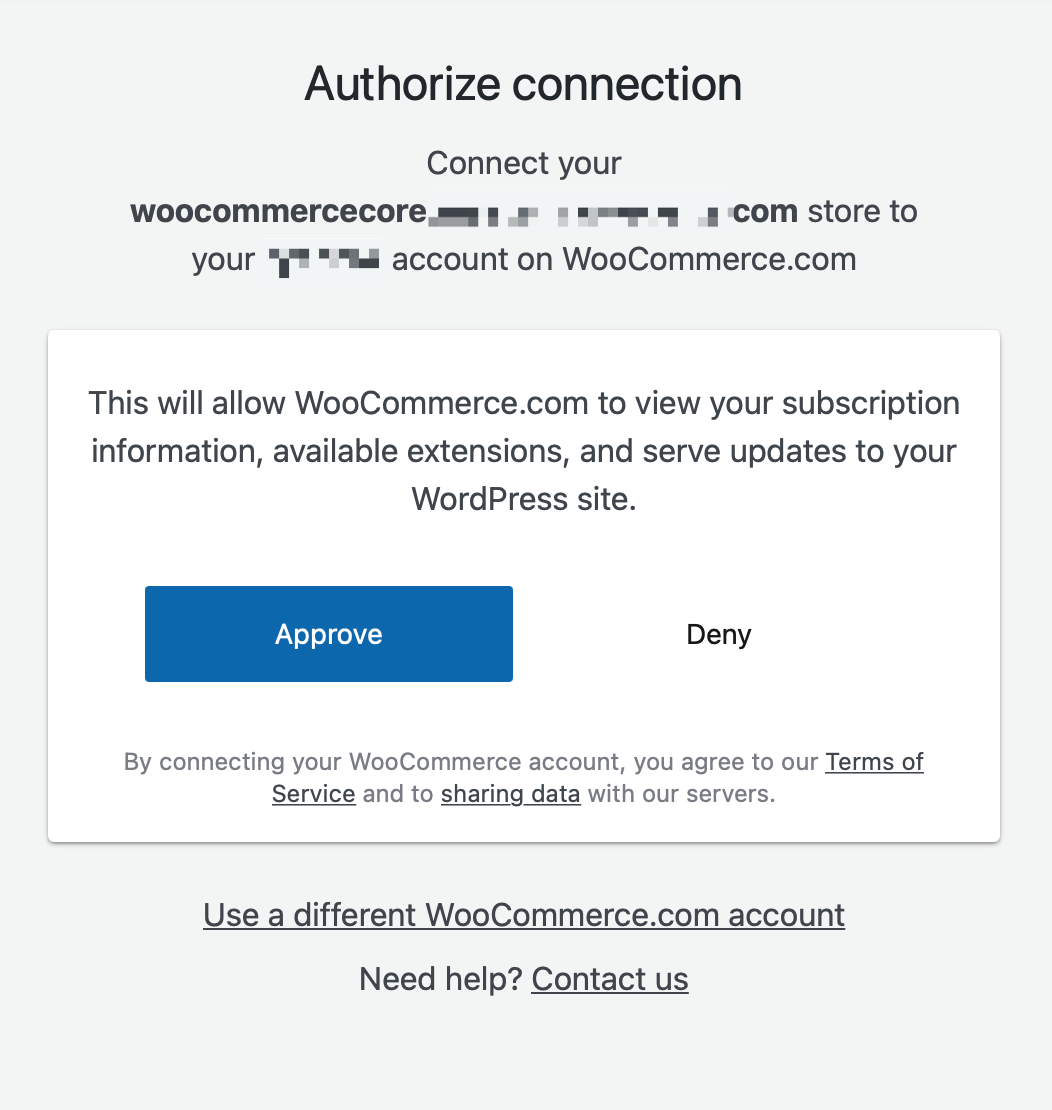 Connect to WooCommerce 