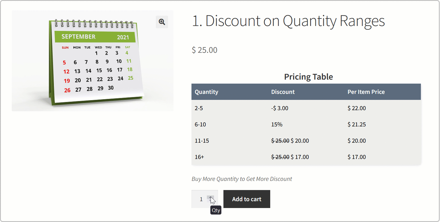 WooCommerce quantity discounts and pricing