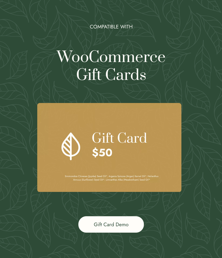 WooCommerce Gift Cards Compatibility