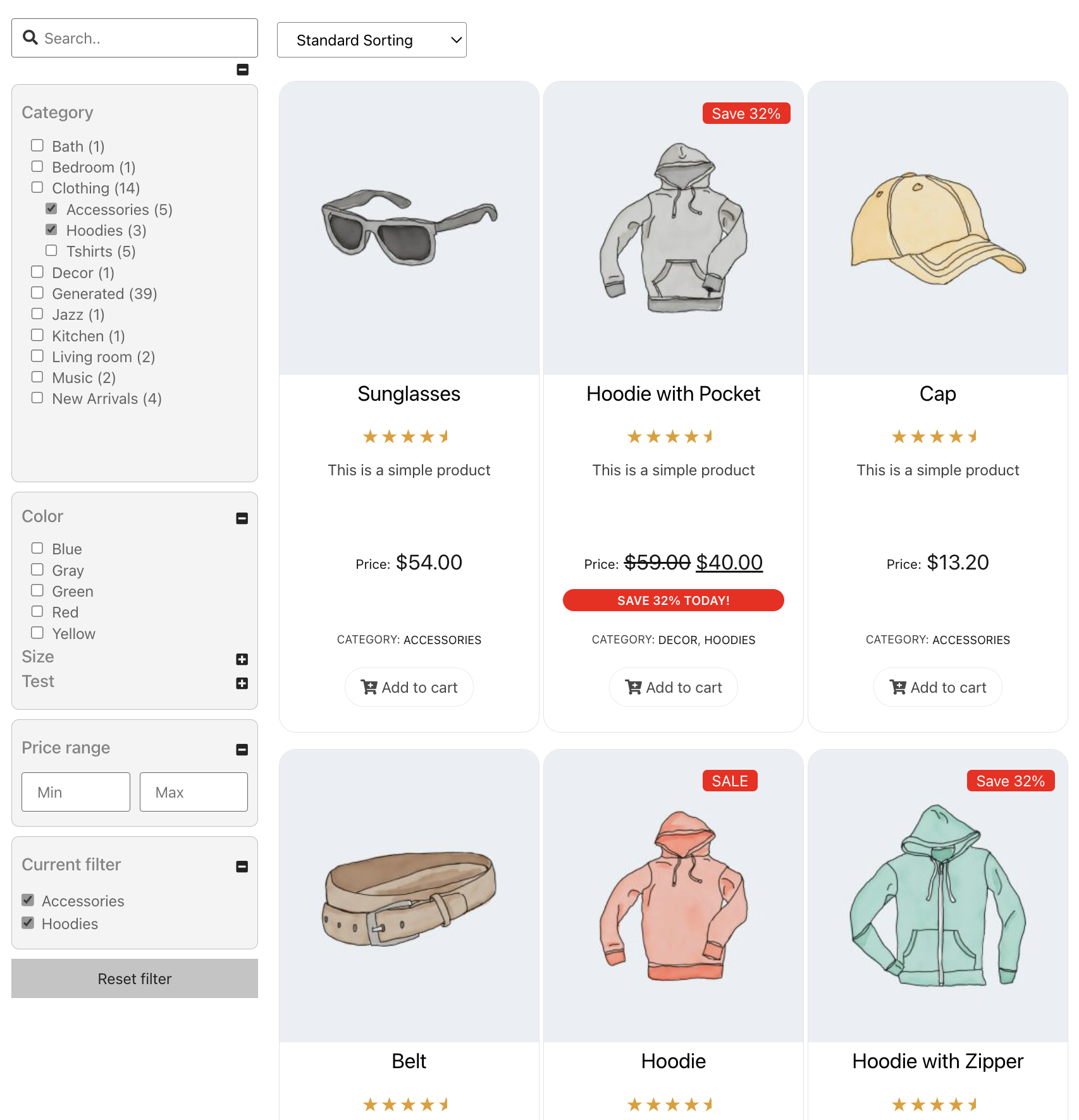 Product filter for Bulk Category Editor