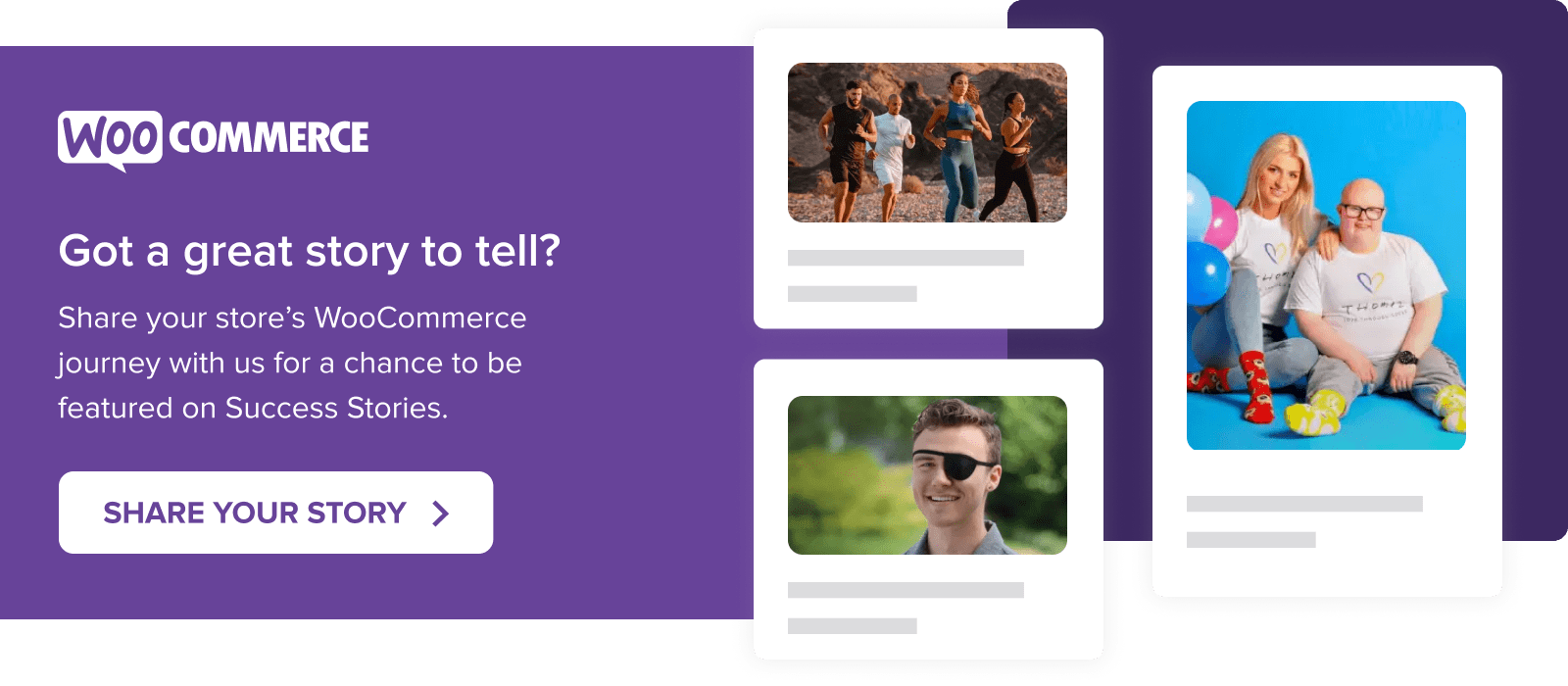 Share your WooCommerce journey with us for a chance to be featured on Success Stories