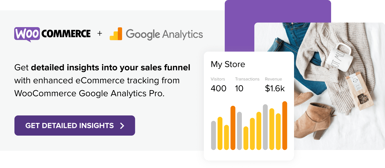 Get detailed insights into you sales funnel with Google Analytics Pro