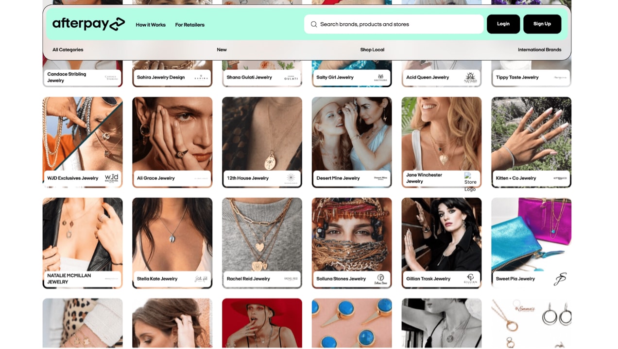 WJD Exclusives in the Afterpay marketplace
