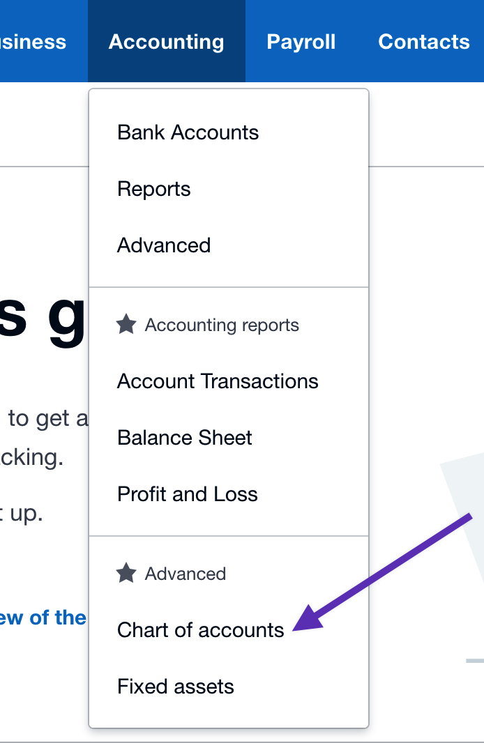 Invoices and payments sent to Xero need to be associated with account codes in your company's Chart of Accounts.