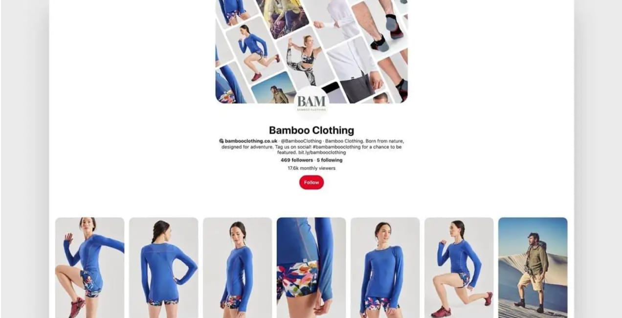 Bamboo clothing Pinterest page