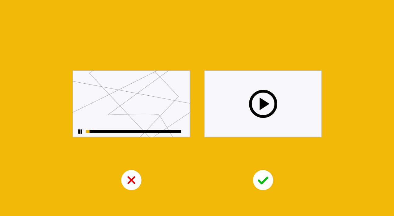 illustration of video autoplay vs. button